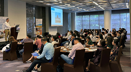 Group of people attending a seminar