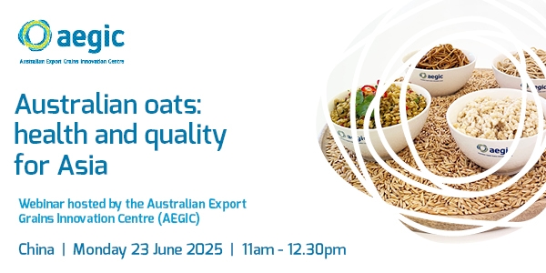 Australian oats: health and quality for China webinar