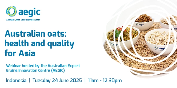Australian oats: health and quality for Indonesia webinar