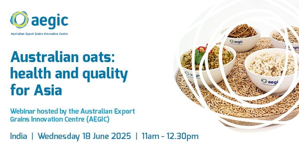 Australian oats: health and quality for India webinar